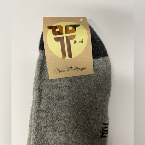 Yak wool blend thermal socks grey size 43-45 Mongolia - Picture 3 of 5